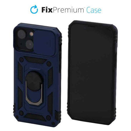 FixPremium - Caz CamShield pentru iPhone 13 mini, albastru