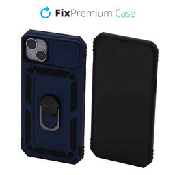 FixPremium - Caz CamShield pentru iPhone 14 Plus, albastru