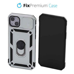 FixPremium - Caz CamShield pentru iPhone 14 Plus, alb