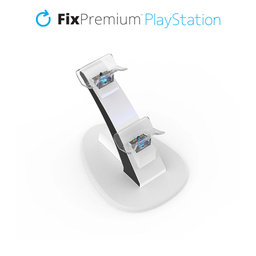 FixPremium - Dokovacia Stanica USB-C pentru 2x PS5 DualSense, alb