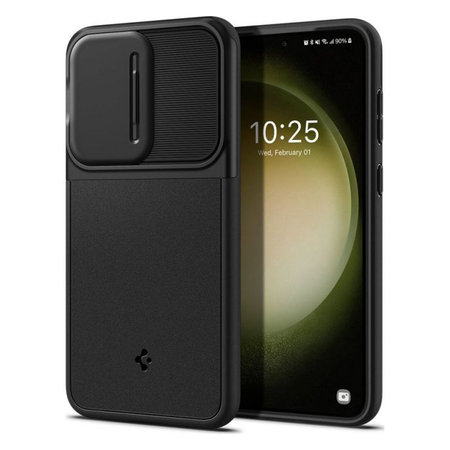 Spigen - Caz Optik Armor pentru Samsung Galaxy S23, negru