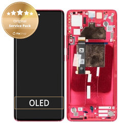 Motorola Edge 30 Fusion - Ecran LCD + Sticlă Tactilă + Ramă (Viva Magenta) - 5D68C22034 Genuine Service Pack