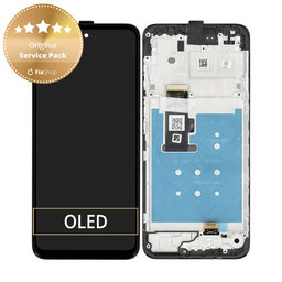 Motorola Moto G13 - Ecran LCD + Sticlă Tactilă + Ramă (Matte Charcoal) - 5D68C22318 Genuine Service Pack