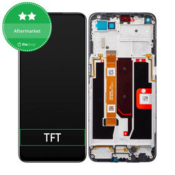 Oppo A54 5G, A74 5G - Ecran LCD + Sticlă Tactilă + Ramă (Fluid Black) TFT