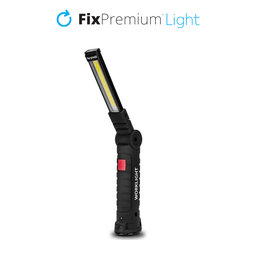 FixPremium - Lanterna de camping cu LED de buzunar, negru