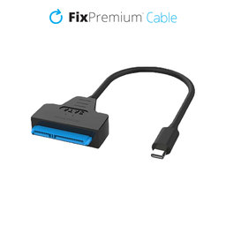 FixPremium - Cablu - USB-C / SATA 2.5", negru