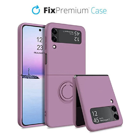 FixPremium - Caz Ring pentru Samsung Galaxy Z Flip 4, lila