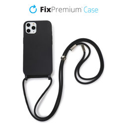 FixPremium - Silicon Caz cu String pentru iPhone 11 Pro, negru