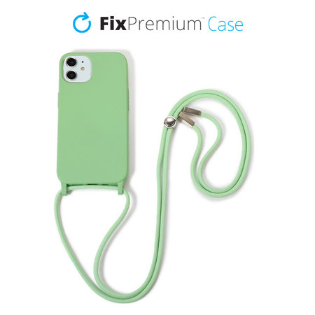 FixPremium - Silicon Caz cu String pentru iPhone 11, verde