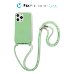 FixPremium - Silicon Caz cu String pentru iPhone 11 Pro Max, verde