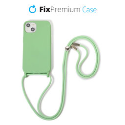 FixPremium - Silicon Caz cu String pentru iPhone 13 & 14, verde