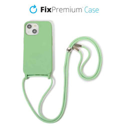 FixPremium - Silicon Caz cu String pentru iPhone 14 Plus, verde