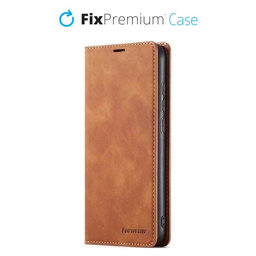 FixPremium - Caz Business Wallet pentru iPhone 11 Pro Max, maro