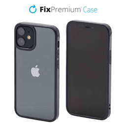 FixPremium - Caz Invisible pentru iPhone 12 mini, negru