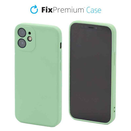 FixPremium - Caz Rubber pentru iPhone 12 mini, verde