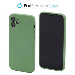 FixPremium - Caz Rubber pentru iPhone 12 & 12 Pro, verde