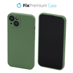 FixPremium - Caz Rubber pentru iPhone 13 & 14, verde