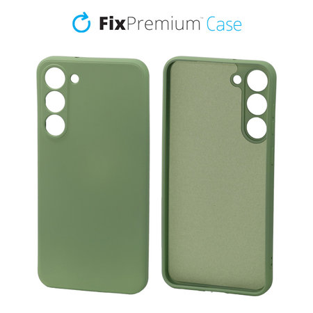 FixPremium - Caz Rubber pentru Samsung Galaxy S22 Ultra, verde