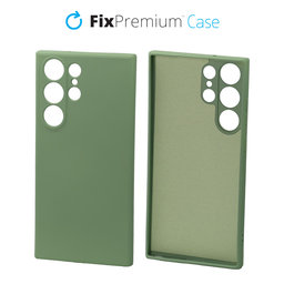 FixPremium - Caz Rubber pentru Samsung Galaxy S23 Ultra, verde