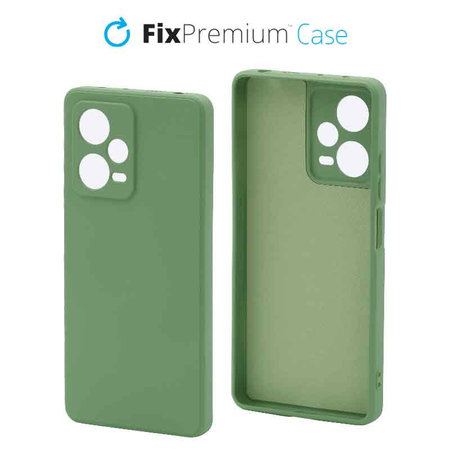 FixPremium - Caz Rubber pentru Xiaomi Redmi Note 12 Pro Plus, verde