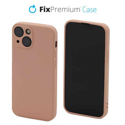 FixPremium - Caz Rubber pentru iPhone 13 mini, portocale