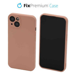 FixPremium - Caz Rubber pentru iPhone 13 & 14, portocale