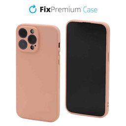 FixPremium - Caz Rubber pentru iPhone 13 Pro Max, portocale