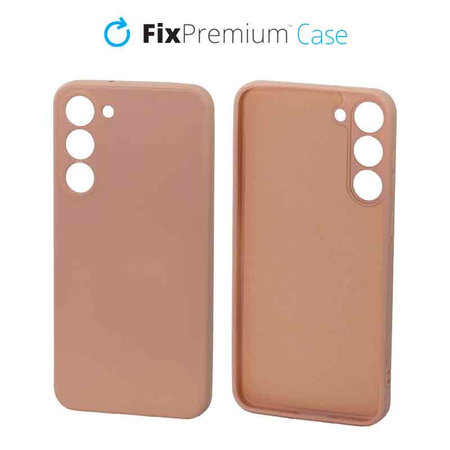 FixPremium - Caz Rubber pentru Samsung Galaxy S23 Plus, portocale