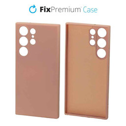 FixPremium - Caz Rubber pentru Samsung Galaxy S23 Ultra, portocale