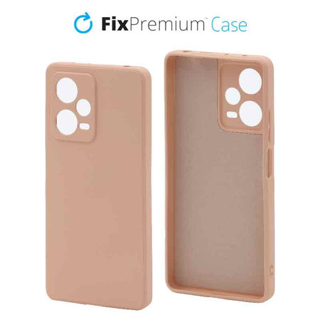 FixPremium - Caz Rubber pentru Xiaomi Redmi Note 12 Pro Plus, portocale