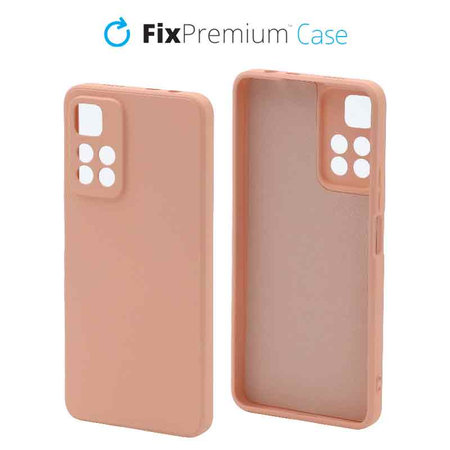 FixPremium - Caz Rubber pentru Xiaomi Redmi Note 11 Pro Plus, portocale