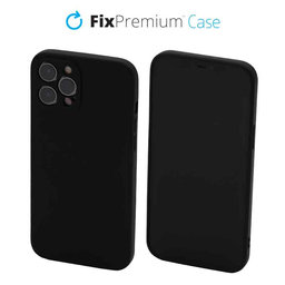 FixPremium - Caz Rubber pentru iPhone 12 Pro Max, negru