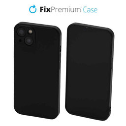 FixPremium - Caz Rubber pentru iPhone 13 & 14, negru