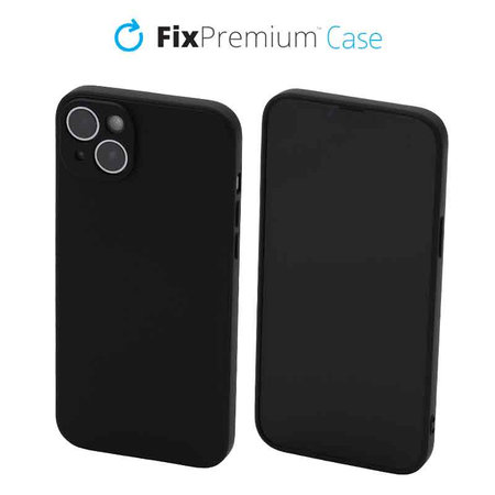 FixPremium - Caz Rubber pentru iPhone 14 Plus, negru