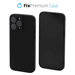 FixPremium - Caz Rubber pentru iPhone 14 Pro Max, negru