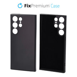 FixPremium - Caz Rubber pentru Samsung Galaxy S23 Ultra, negru