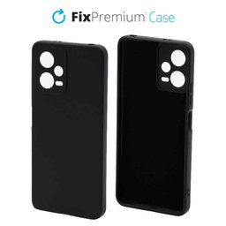 FixPremium - Caz Rubber pentru Xiaomi Redmi Note 12 5G, negru