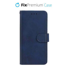 FixPremium - Caz Book Wallet pentru iPhone 11, albastru