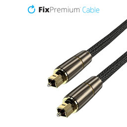 FixPremium - Audio Cablu Optic (1m), de aur