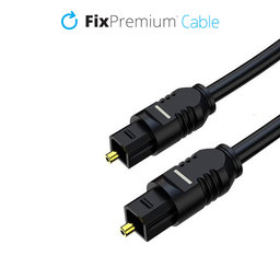 FixPremium - Audio Cablu Optic (1m), negru