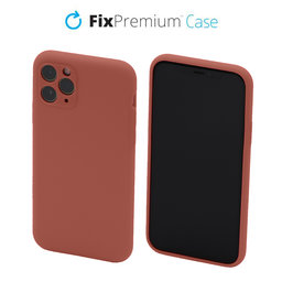 FixPremium - Silicon Caz pentru iPhone 11 Pro, burgundia