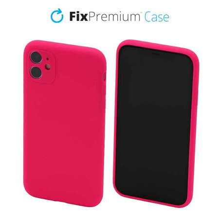 FixPremium - Silicon Caz pentru iPhone 12, roz