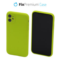 FixPremium - Silicon Caz pentru iPhone 11, neon green