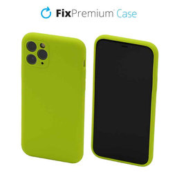 FixPremium - Silicon Caz pentru iPhone 11 Pro, neon green