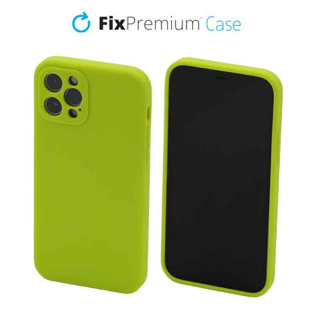 FixPremium - Silicon Caz pentru iPhone 12 Pro, neon green