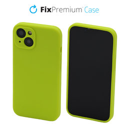 FixPremium - Silicon Caz pentru iPhone 13, neon green