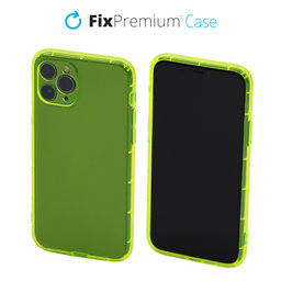 FixPremium - Caz Clear pentru iPhone 11 Pro, galben