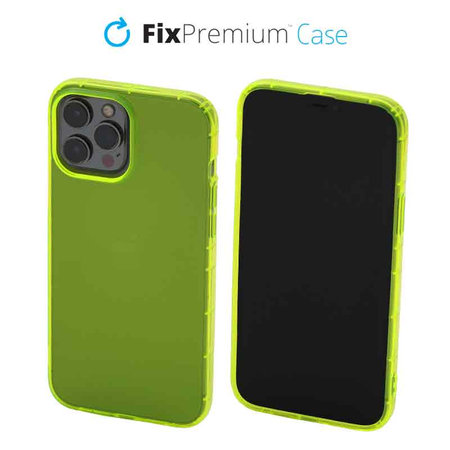 FixPremium - Caz Clear pentru iPhone 13 Pro Max, galben