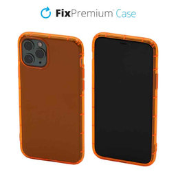 FixPremium - Caz Clear pentru iPhone 11 Pro, portocale