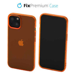 FixPremium - Caz Clear pentru iPhone 13, portocale